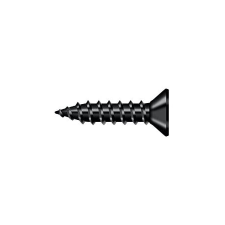 Deltana Wood Screw, Paint Black Steel SCWS975U1B